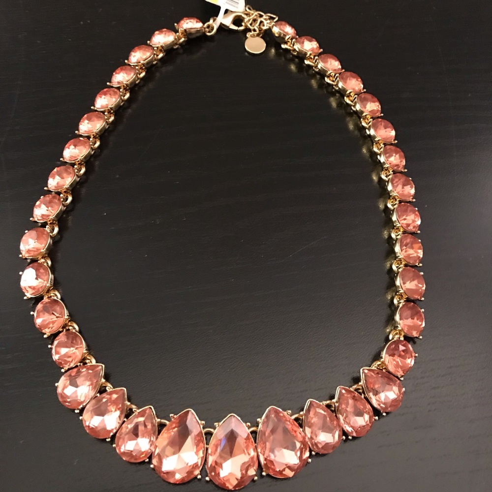 New coral statement necklace